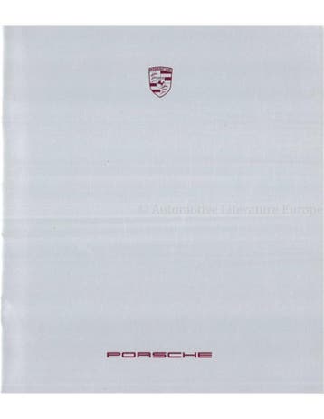 1987 PORSCHE PROGRAMMA BROCHURE ENGELS (USA), Nieuw