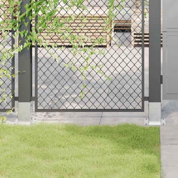 vidaXL Spokkels vierkant 4 st gegalvaniseerd staal, Tuin en Terras, Palen, Balken en Planken, Verzenden, Nieuw