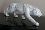 RichART - Panthagon version blanc / bleu crackle, Antiek en Kunst, Kunst | Designobjecten