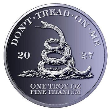 Verenigde Staten. 10 x 2027 1 oz Titanium Dont Tread on Me