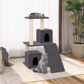 vidaXL Kattenmeubel met sisal krabpalen 82 cm donkergrijs, Verzenden