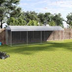 vidaXL Hondenkennel voor buiten met dak 760x190x225 m, Verzenden