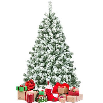 2dekans | Coast Besneeuwde Kunstkerstboom Wit/Groen – 137 cm, Diversen, Ophalen of Verzenden, Nieuw