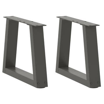vidaXL Salontafelpoten 2 st V-vormig 30x(30-31,3) cm staal, Huis en Inrichting, Verzenden, Nieuw