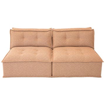 Roze 2-zitszetel Met Print - Ongebruikt, Verzenden, 150 tot 200 cm, 75 tot 100 cm, Zo goed als nieuw