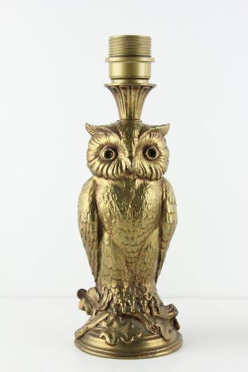 Loevsky & Loevsky - Tafellamp - Metaal - Pair of owl table, Antiquités & Art