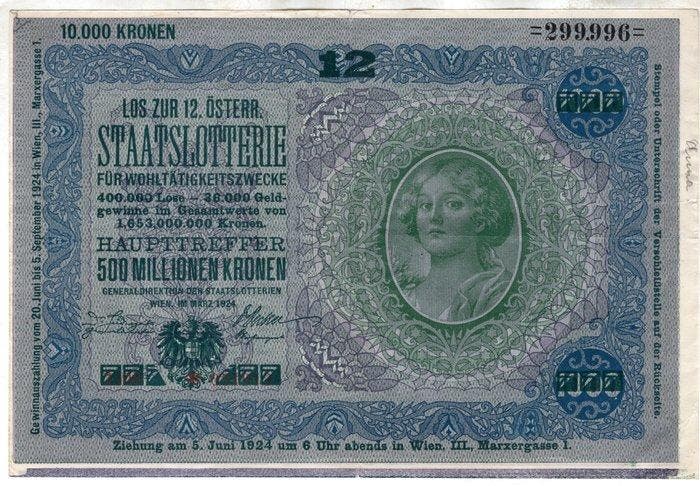 Oostenrijk. - 3 Banknotes Kronen - 1919 (Zonder, Postzegels en Munten, Bankbiljetten | Europa | Niet-Eurobiljetten