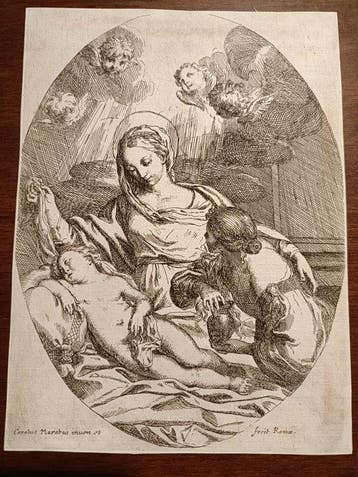 Carlo Maratta (1625-1713) - La Madonna con il giovane Gesù