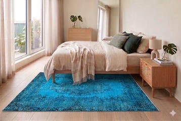 Bleu vintage - Tapis - 205 cm - 115 cm - avec certificat, Nieuw