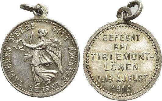 Ar-siegespfennig 1914 Eerste wereldoorlog, Timbres & Monnaies, Pièces & Médailles, Envoi