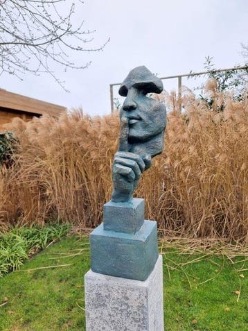 sculptuur, Silence - 78 cm - polystone