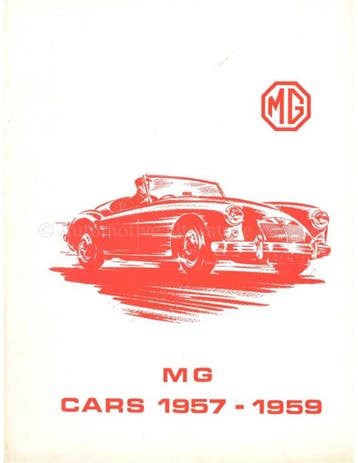 MG CARS 1957 - 1959 (BROOKLANDS), Nieuw