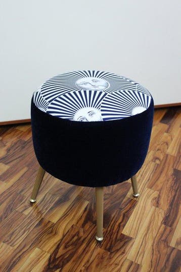 Pouf - Pouf réalisé avec du tissu vintage de Piero