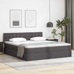 vidaXL Opslag bed met matras met matras Grijs 160 x 200 cm, Huis en Inrichting, Slaapkamer | Bedden, Verzenden, Nieuw