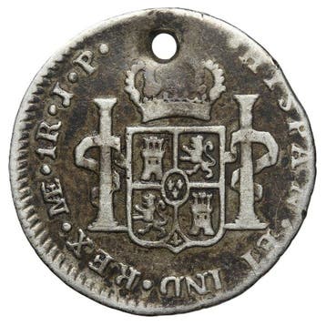 Spanje. Fernando VII. Real 1816 Lima JP (Zonder