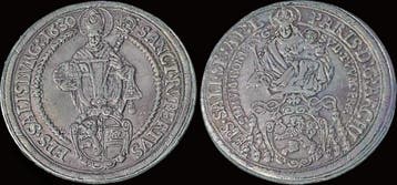 1619-1653ad Austria Salzburg Paris Count Lodron Ar thaler..., Timbres & Monnaies, Monnaies & Billets de banque | Accessoires, Verzenden