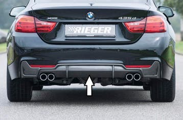 Rieger diffuser | geschikt voor BMW 4-Serie F32 / F33 / F36, Verzenden