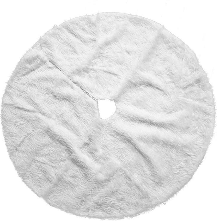 2dekans | THE TWIDDLERS Ronde witte pluche kerstboomrok -, Divers, Noël, Enlèvement ou Envoi