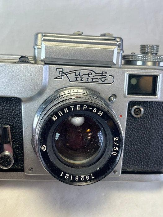 Kiev Model 4 ( 1957/1980 ) lens 2.0/50 mm Analoge camera, Audio, Tv en Foto, Fotocamera's Analoog