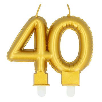 Gouden Kaars 40 Jaar 8cm, Hobby en Vrije tijd, Verzenden, Nieuw