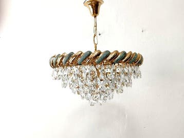 Lamp - Prachtige cascade-kroonluchter in Mid-Century-stijl,