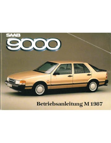 1987 SAAB 9000 INSTRUCTIEBOEKJE DUITS, Ophalen of Verzenden