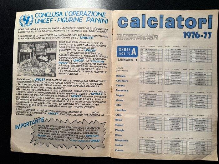 1976/77 Panini Calciatori - 1 Compleet album - Played (PL), Collections, Autocollants