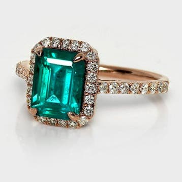Sans prix de réserve - Bague - 14 carats IGI 2,51 ct Zambie, Nieuw