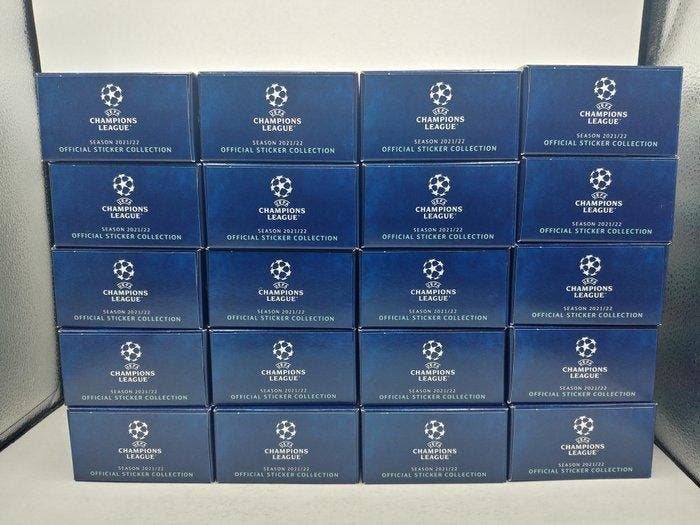 2021/22 Topps UCL Stickers 20x tin boxes - 1 Mixed, Collections, Autocollants