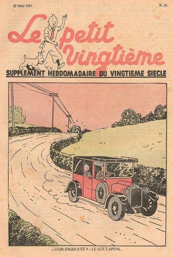 Tintin - 1 - Album : ‘’L’ile Noire’’ - Le Taxi pour Eastdown