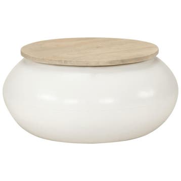 vidaXL Salontafel 51x51x27 cm massief mangohout, Verzenden, Nieuw