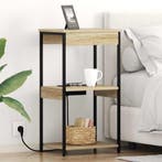 vidaXL Nachtkastje met plank Sonoma Eik 41 x 31 x 76 cm, Verzenden, Nieuw