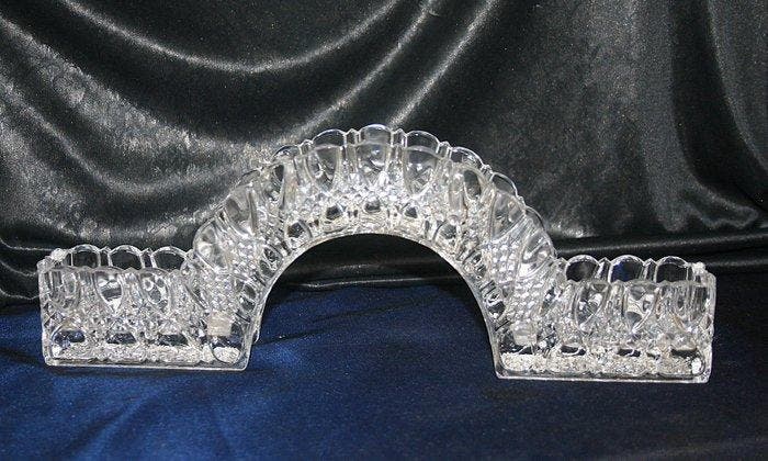 Val Saint Lambert - Tafelmiddenstuk - Kristal - Riviere de, Antiquités & Art, Art | Objets design