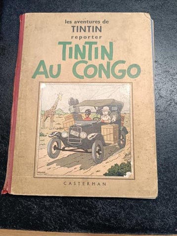 Tintin T2 - Tintin au Congo N&B (A3) - C - 1ère édition, Boeken, Nieuw