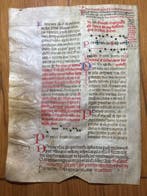 Spanish Scriptorium of the Middle Ages - Big illuminated