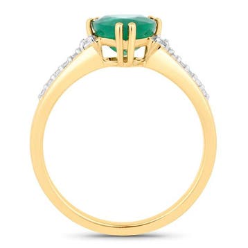 Zonder minimumprijs - Ring - 14 karaat Geel goud - 1.27ct., Nieuw