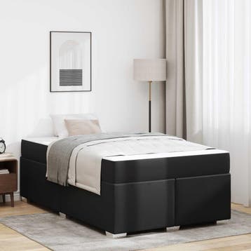 vidaXL Bedframe Zwart 120 x 200 cm PVC, Verzenden
