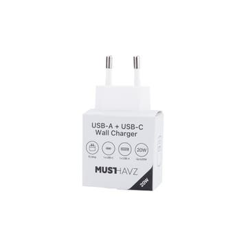 Musthavz USB-C Charger 20W, white, Audio, Tv en Foto, Opladers, Ophalen of Verzenden, Nieuw