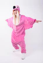 Onesie Flamingo Pak M-L Flamingopak Kostuum Roze Vogel 170 1, Ophalen of Verzenden, Nieuw