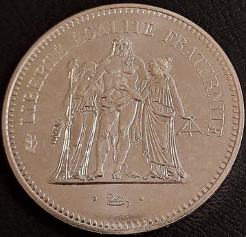 France. 50 Francs 1974 Hercule (Sans prix de réserve)