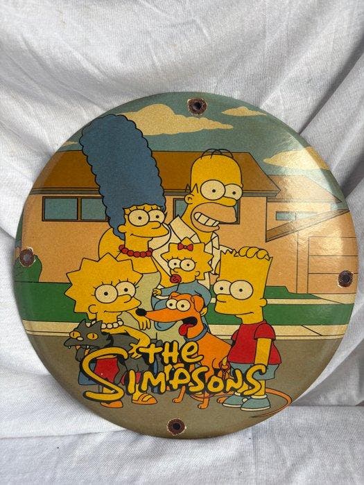 The Simpsons emaille reclamebord – familie Simpson, CD & DVD, DVD | Films d'animation & Dessins animés