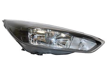 Ford Focus 2014-2018 Zwart Koplamp Rechts (Koplampen), Verzenden, Nieuw
