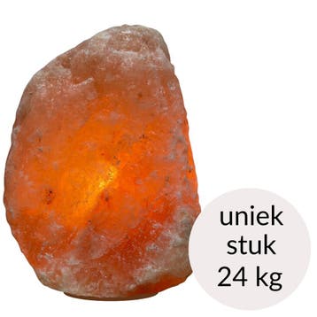 Himalaya Zoutlamp roze kleur, 24 kg – uniek stuk (incl., Ophalen of Verzenden