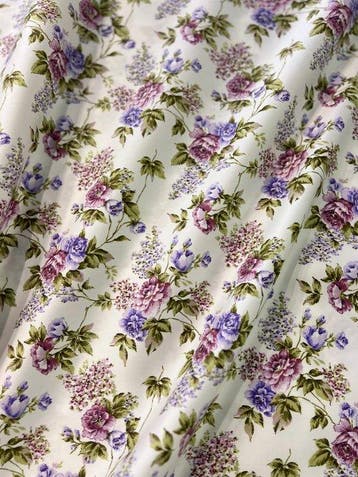 Giardino Provenzale - katoenen satijn - Textiel - 280 cm -