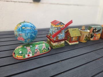 Spaarpot (6) - blik en metaal - Vintage spaarpotten, Antiek en Kunst