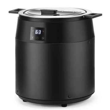 Soepketel | Zwart | 10L | 40°C/90°C | Droge Verwarming |, Verzenden, Nieuw in verpakking
