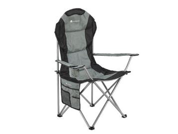 Veiling - Campingstoel / Vouwstoel Lido - Grijs - Incl. Opbe, Caravans en Kamperen, Nieuw