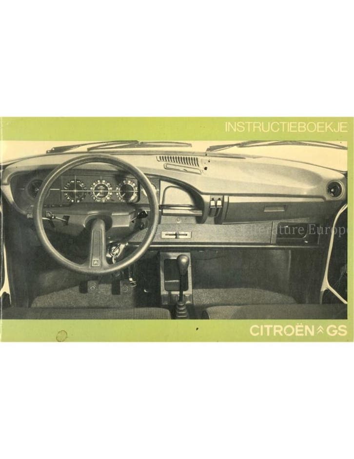 1976 CITROEN GS INSTRUCTIEBOEKJE NEDERLANDS, Autos : Divers, Modes d'emploi & Notices d'utilisation