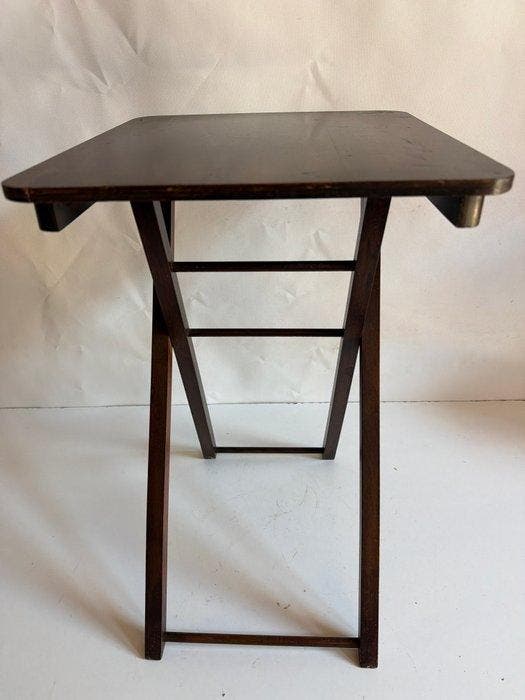Bijzettafel - Mahonie, Antiquités & Art, Curiosités & Brocante