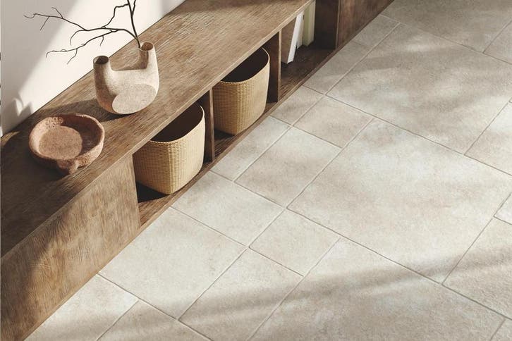 Vloertegel Beige Multivloer (Vloeren, Afbouwmaterialen), Bricolage & Construction, Dalles & Carrelages, Enlèvement ou Envoi